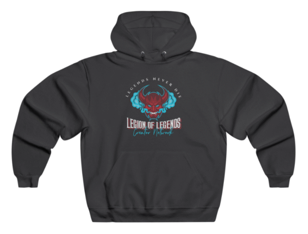Men's - Legends Hoodie Charcoal Grey
